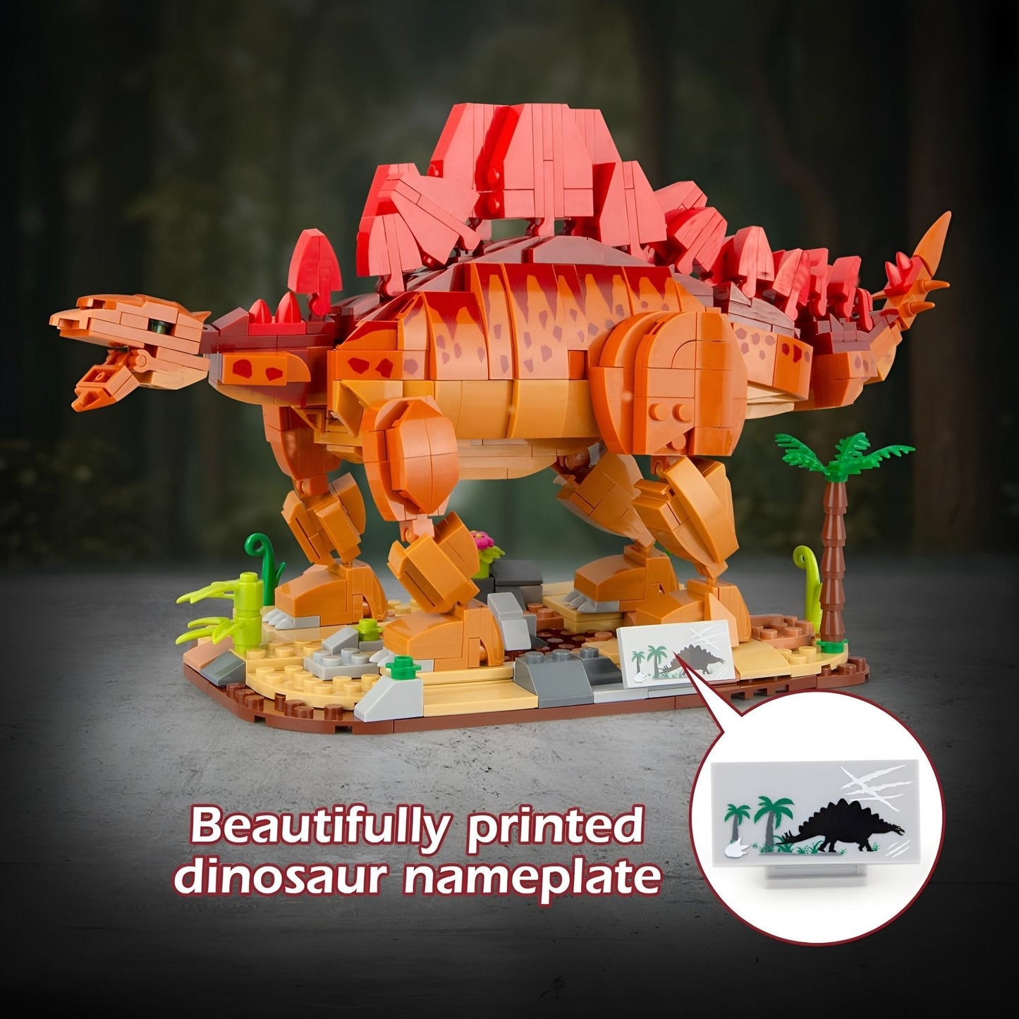 Stegosaurus Dino Building Set – 697 PCS STEM Toy for Kids 6+ STEM building block toy by LOLIPOL
