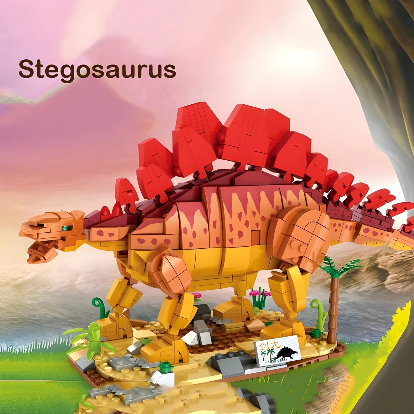 Stegosaurus Dino Building Set – 697 PCS STEM Toy for Kids 6+ STEM building block toy by LOLIPOL