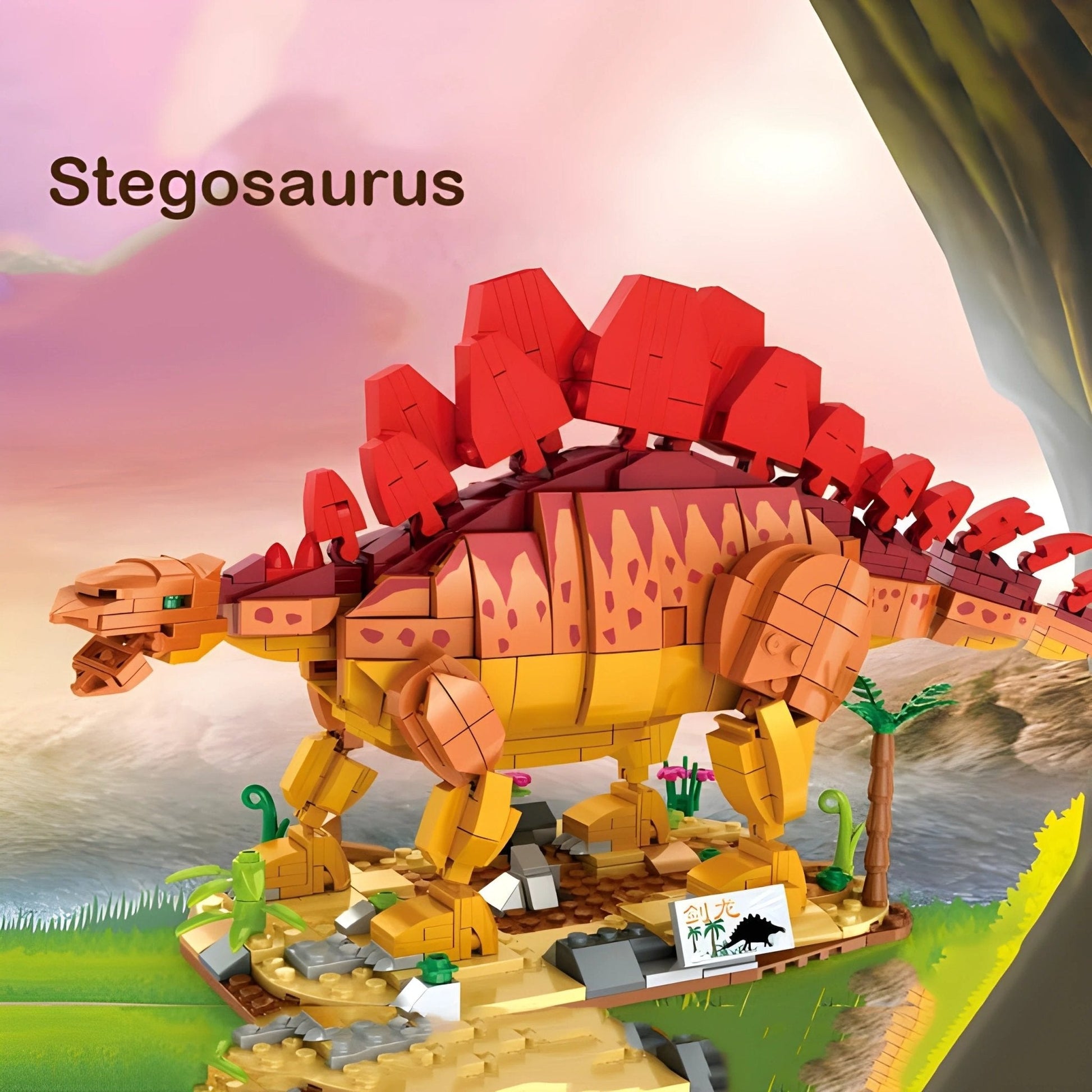 Stegosaurus Dino Building Set – 697 PCS STEM Toy for Kids 6+ STEM building block toy by LOLIPOL