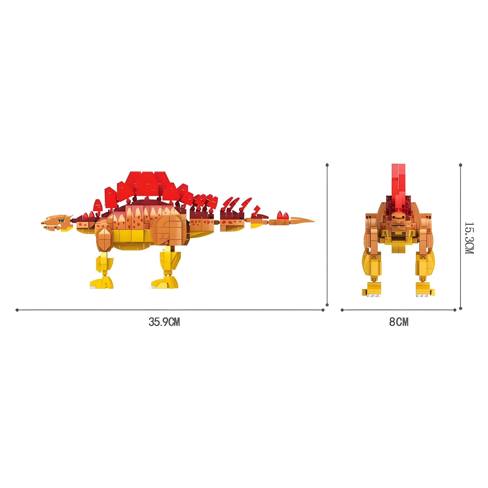 Stegosaurus Dino Building Set – 697 PCS STEM Toy for Kids 6+ STEM building block toy by LOLIPOL
