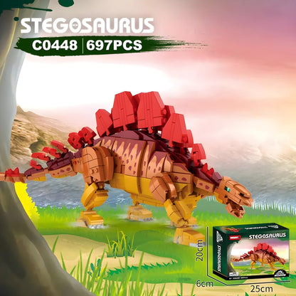 Stegosaurus Dino Building Set – 697 PCS STEM Toy for Kids 6+ STEM building block toy by LOLIPOL