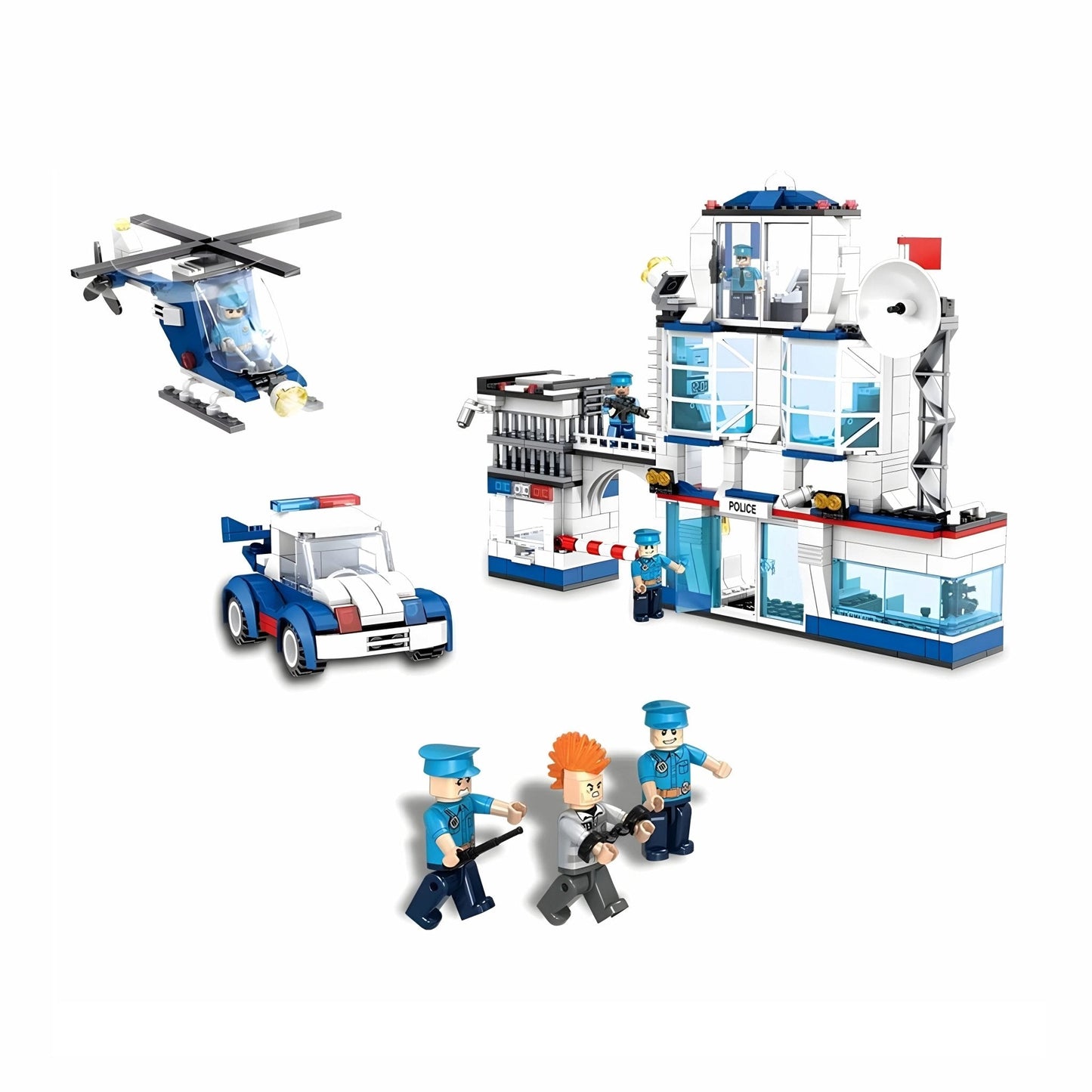 SWAT Police Station – 563 PCS STEM Action Toy for Kids 6+ STEM building block toy by LOLIPOL