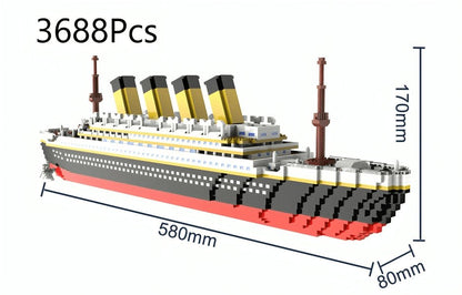 Titanic Cruise Ship – 3688 PCS Large DIY Brick Ocean Model STEM building block toy by LOLIPOL