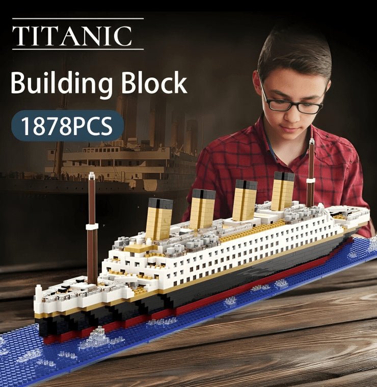Titanic Ship – 1878 PCS Historical DIY Building Brick Set STEM building block toy by LOLIPOL