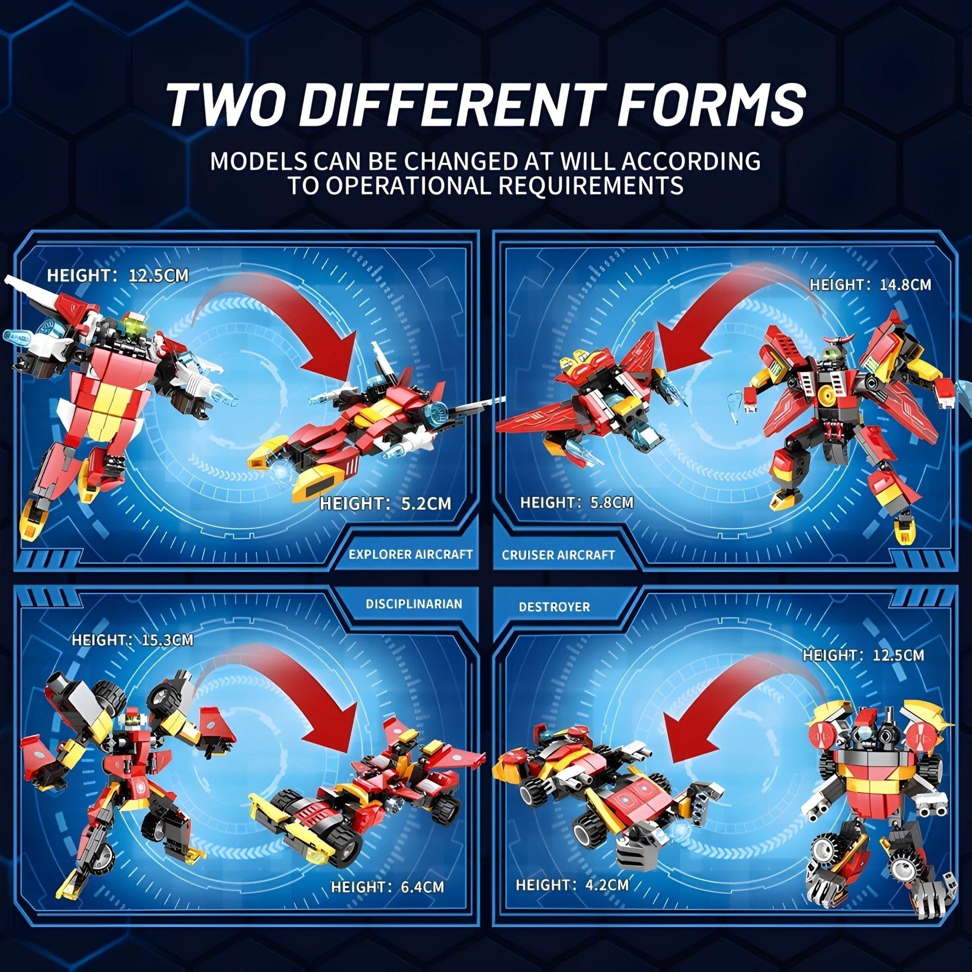 Transforming Robot – 657 PCS STEM Building Set for Kids STEM building block toy by LOLIPOL