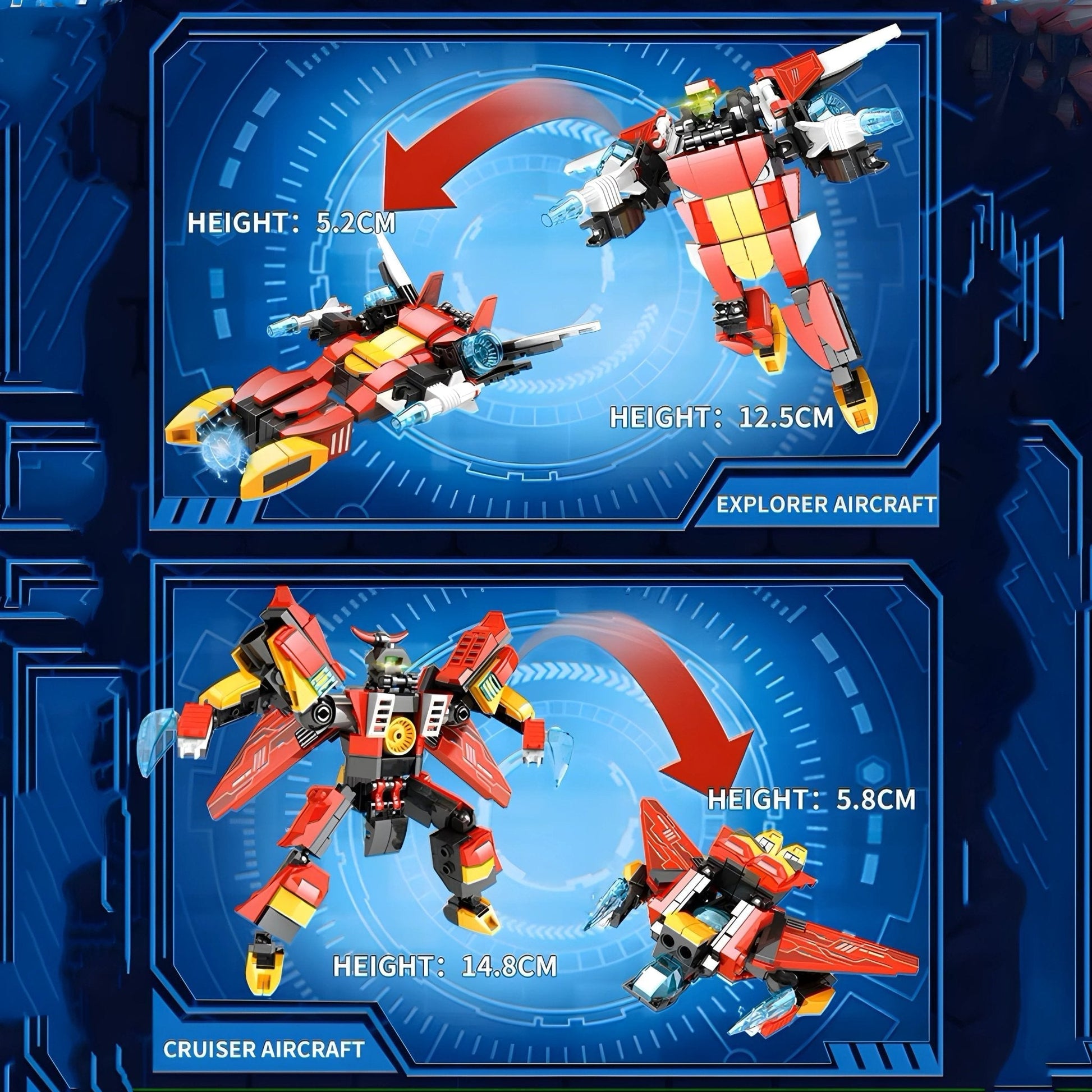 Transforming Robot – 657 PCS STEM Building Set for Kids STEM building block toy by LOLIPOL