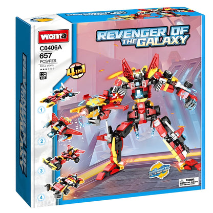 Transforming Robot – 657 PCS STEM Building Set for Kids STEM building block toy by LOLIPOL